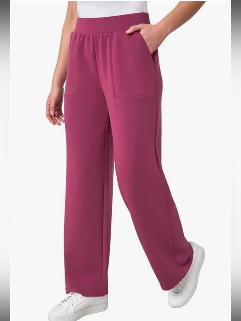 Mondetta Bright Fuchsia Flare Pants Sz M